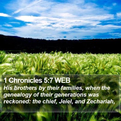 1 Chronicles 5:7 WEB Bible Verse Image