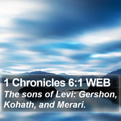 1 Chronicles 6:1 WEB Bible Verse Image