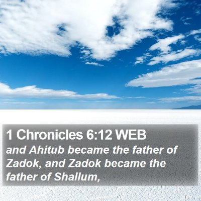 1 Chronicles 6:12 WEB Bible Verse Image