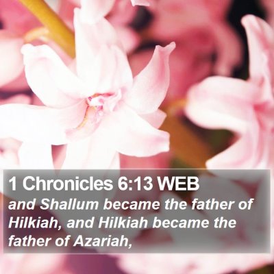 1 Chronicles 6:13 WEB Bible Verse Image