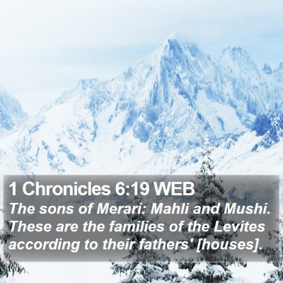 1 Chronicles 6:19 WEB Bible Verse Image