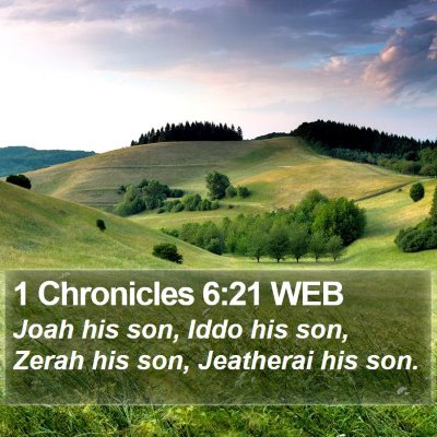 1 Chronicles 6:21 WEB Bible Verse Image
