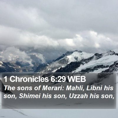 1 Chronicles 6:29 WEB Bible Verse Image