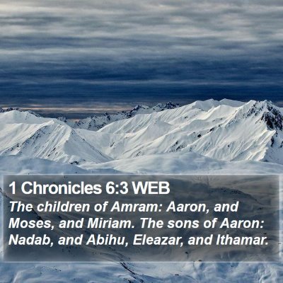 1 Chronicles 6:3 WEB Bible Verse Image