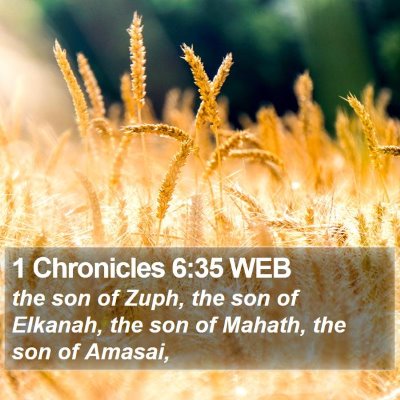 1 Chronicles 6:35 WEB Bible Verse Image