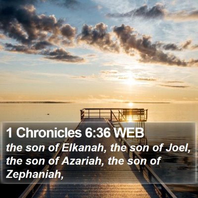 1 Chronicles 6:36 WEB Bible Verse Image