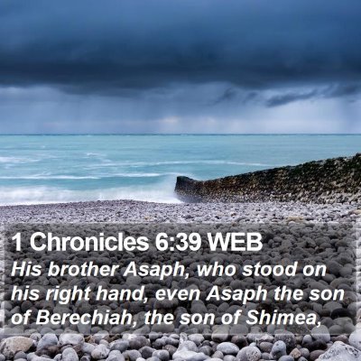 1 Chronicles 6:39 WEB Bible Verse Image