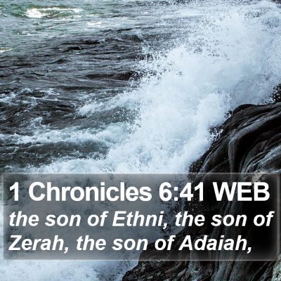 1 Chronicles 6:41 WEB Bible Verse Image