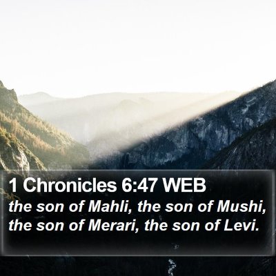 1 Chronicles 6:47 WEB Bible Verse Image