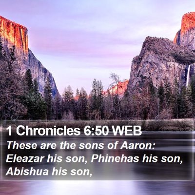 1 Chronicles 6:50 WEB Bible Verse Image