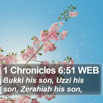 1 Chronicles 6:51 WEB Bible Verse Image