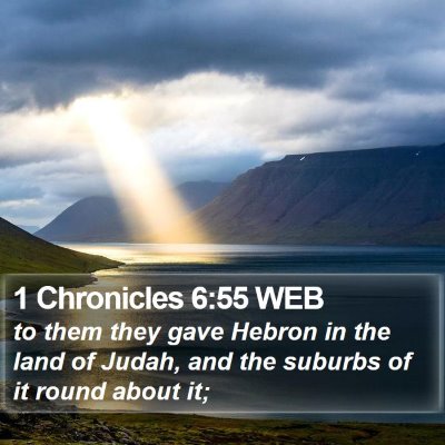 1 Chronicles 6:55 WEB Bible Verse Image