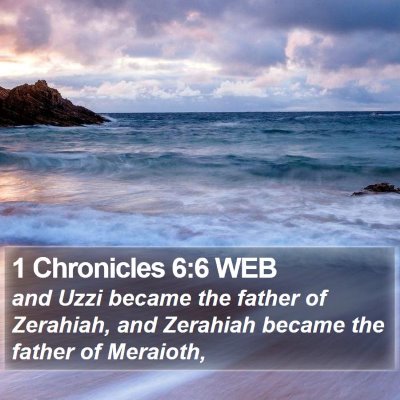 1 Chronicles 6:6 WEB Bible Verse Image