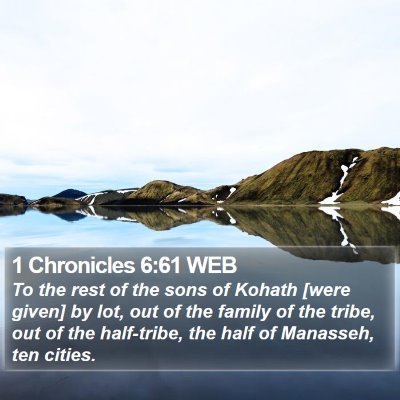 1 Chronicles 6:61 WEB Bible Verse Image