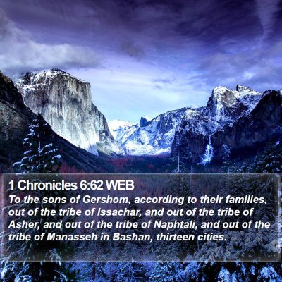 1 Chronicles 6:62 WEB Bible Verse Image
