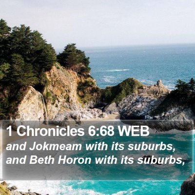 1 Chronicles 6:68 WEB Bible Verse Image