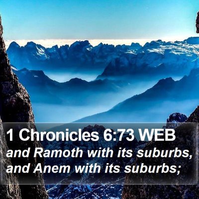 1 Chronicles 6:73 WEB Bible Verse Image