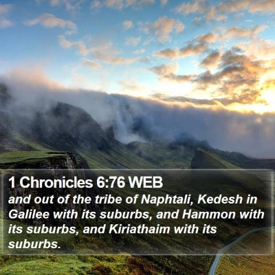 1 Chronicles 6:76 WEB Bible Verse Image