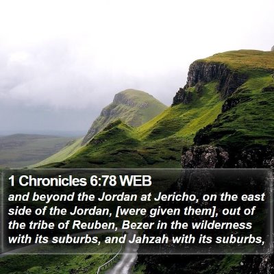1 Chronicles 6:78 WEB Bible Verse Image