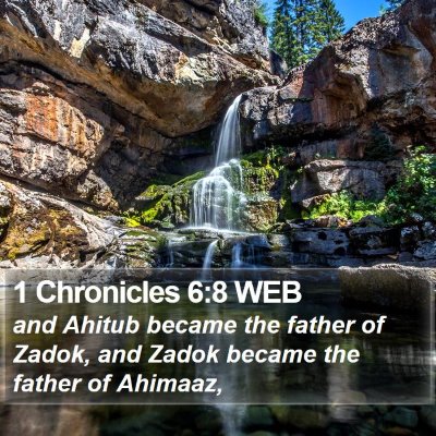 1 Chronicles 6:8 WEB Bible Verse Image