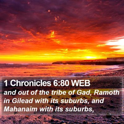 1 Chronicles 6:80 WEB Bible Verse Image