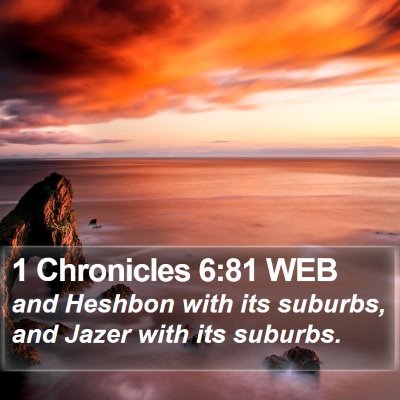 1 Chronicles 6:81 WEB Bible Verse Image