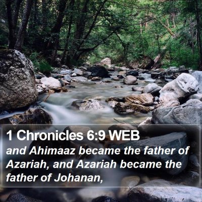 1 Chronicles 6:9 WEB Bible Verse Image