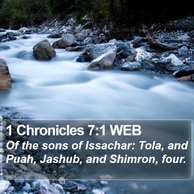 1 Chronicles 7:1 WEB Bible Verse Image