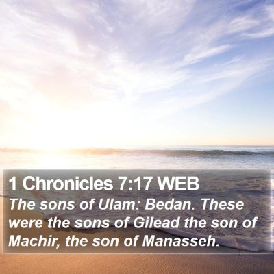 1 Chronicles 7:17 WEB Bible Verse Image