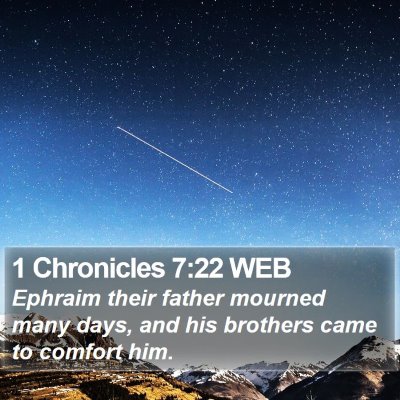 1 Chronicles 7:22 WEB Bible Verse Image