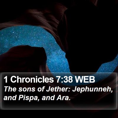 1 Chronicles 7:38 WEB Bible Verse Image