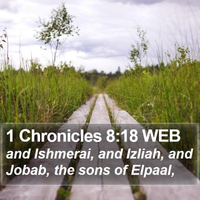 1 Chronicles 8:18 WEB Bible Verse Image