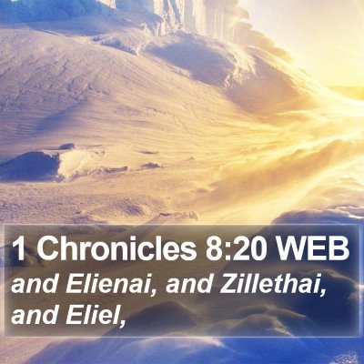 1 Chronicles 8:20 WEB Bible Verse Image