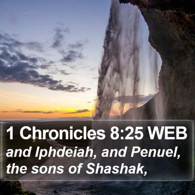 1 Chronicles 8:25 WEB Bible Verse Image