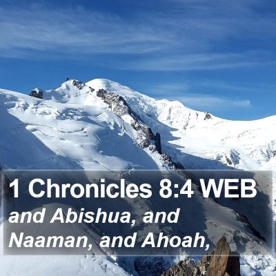 1 Chronicles 8:4 WEB Bible Verse Image