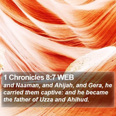 1 Chronicles 8:7 WEB Bible Verse Image