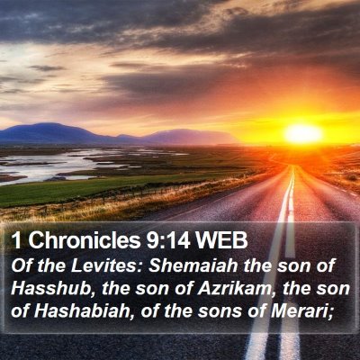 1 Chronicles 9:14 WEB Bible Verse Image