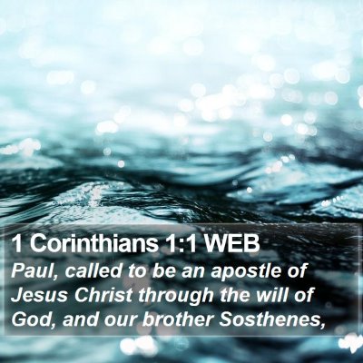 1 Corinthians 1:1 WEB Bible Verse Image