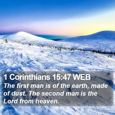 1 Corinthians 15:47 WEB Bible Verse Image