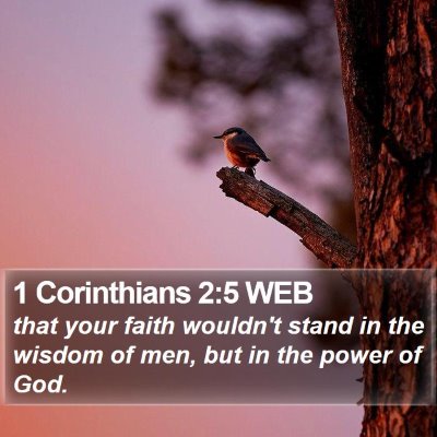 1 Corinthians 2:5 WEB Bible Verse Image