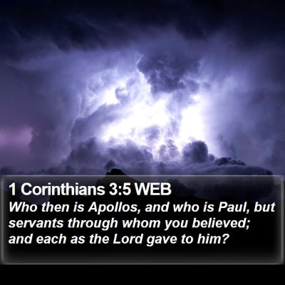 1 Corinthians 3:5 WEB Bible Verse Image