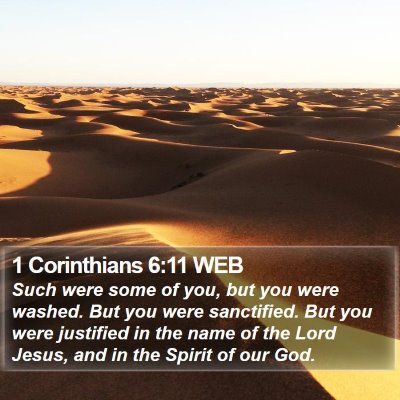 1 Corinthians 6:11 WEB Bible Verse Image