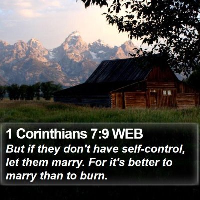 1 Corinthians 7:9 WEB Bible Verse Image
