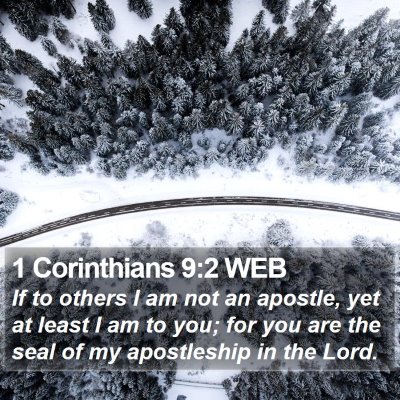 1 Corinthians 9:2 WEB Bible Verse Image