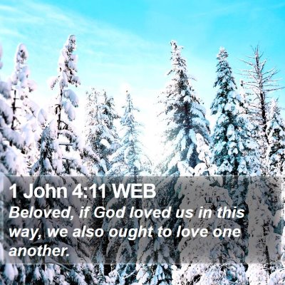 1 John 4:11 WEB Bible Verse Image