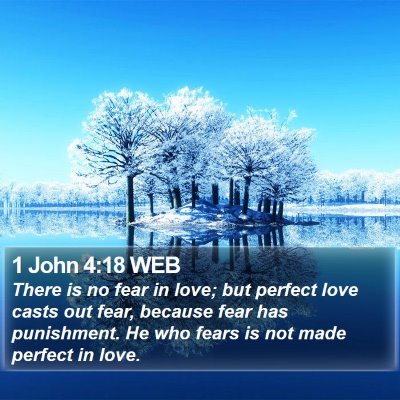 1 John 4:18 WEB Bible Verse Image