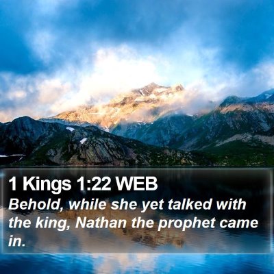 1 Kings 1:22 WEB Bible Verse Image
