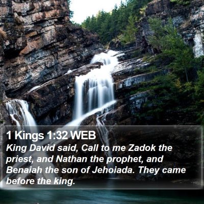 1 Kings 1:32 WEB Bible Verse Image