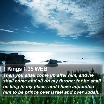 1 Kings 1:35 WEB Bible Verse Image