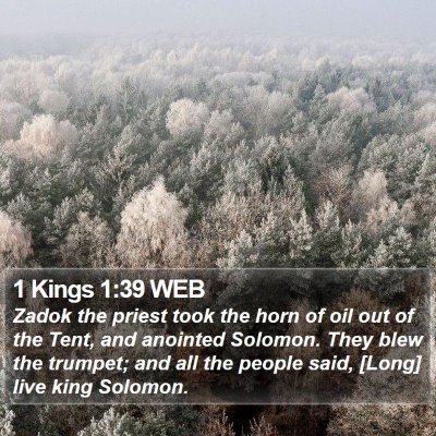 1 Kings 1:39 WEB Bible Verse Image